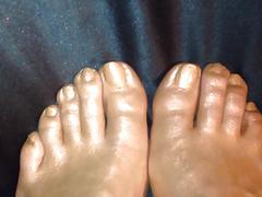 Oro-bronzo Feets Spray oliato