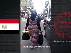 Gran culo egipcio en la calle 2018