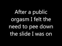 Public masturbation and pee
